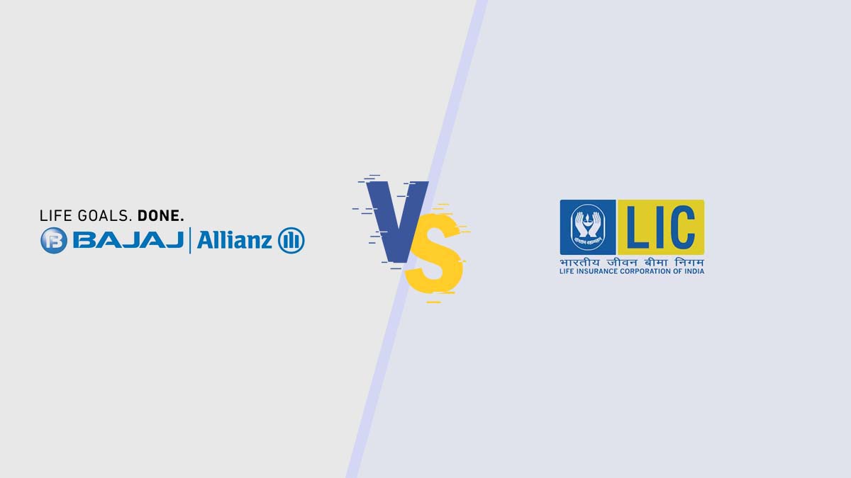 Image of Bajaj Allianz Vs LIC Life Insurance Comparison 2024
