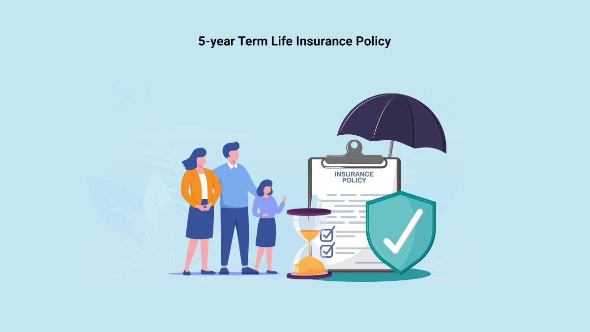 Image of Best 5-year Term Life Insurance Policy in India 2024