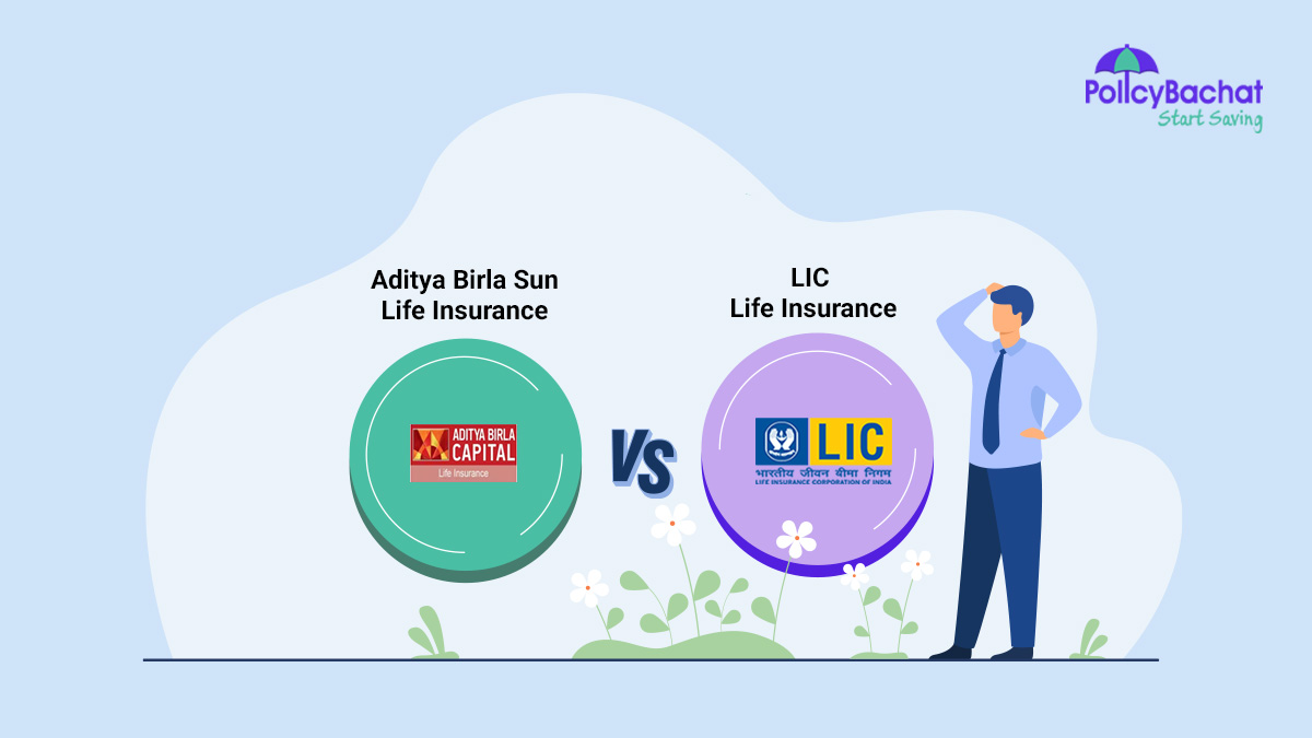 Image of Aditya Birla Sun Vs LIC Life Insurance Comparison 2024