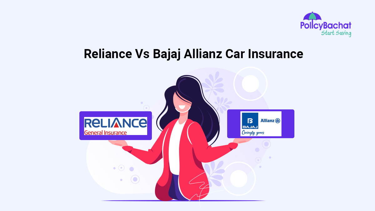Image of Reliance Car Insurance vs Bajaj Allianz Car Insurance Comparison 2024
