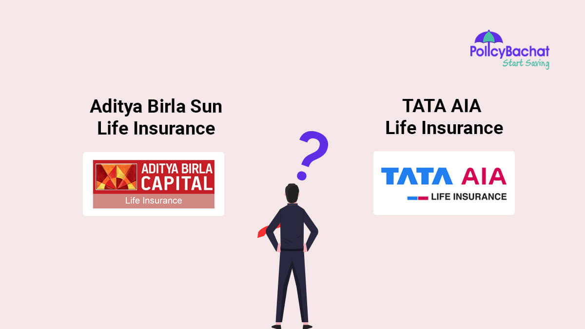 Image of Aditya Birla Sun Vs TATA AIA Life Insurance Comparison 2024