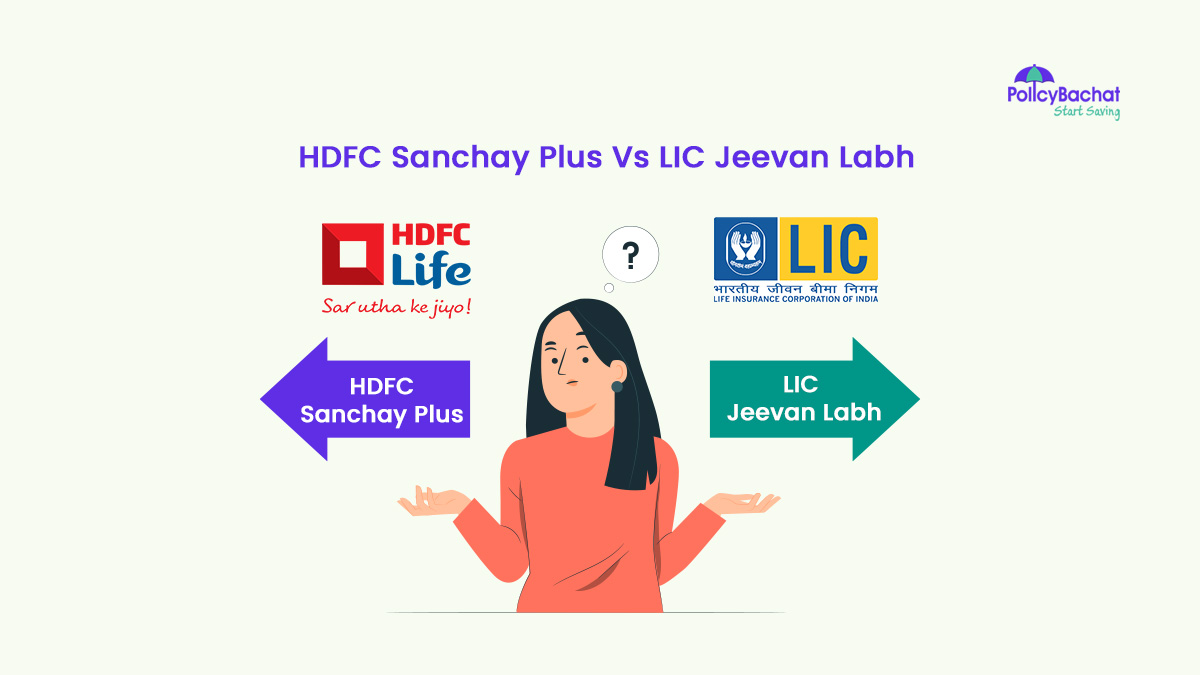 Image of HDFC Sanchay Plus Vs LIC Jeevan Labh Comparison 2024