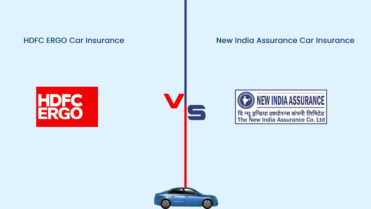 Image of HDFC ERGO Vs New India Assurance Car Insurance Comparison 2024
