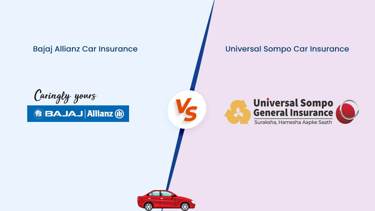 Image of Bajaj Allianz vs Universal Sompo Car Insurance Comparison 2024
