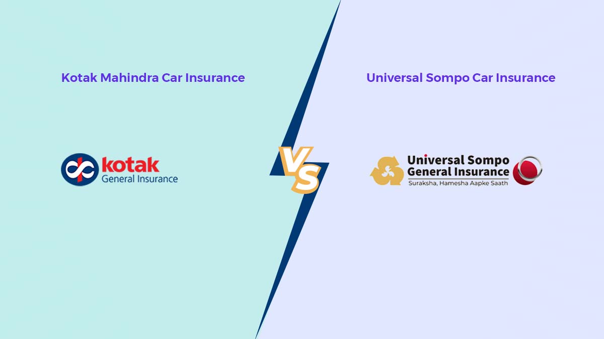 Image of Kotak Mahindra vs Universal Sompo Car Insurance Comparison 2024