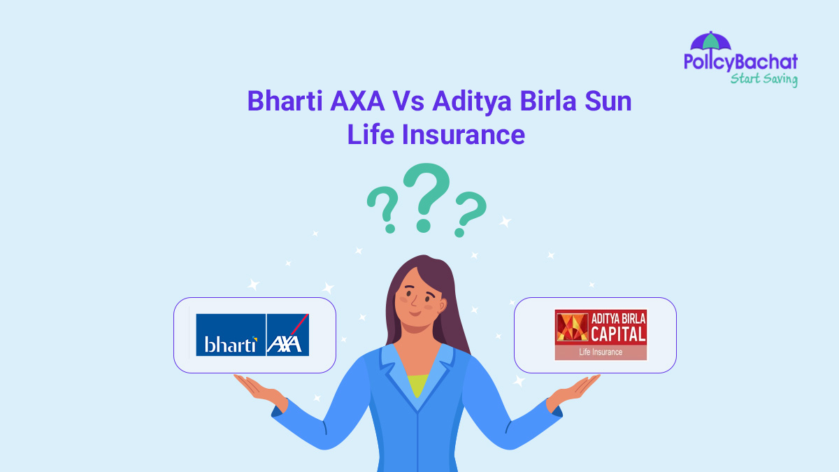 Image of Bharti AXA Vs Aditya Birla Sun Life Insurance Comparison 2024