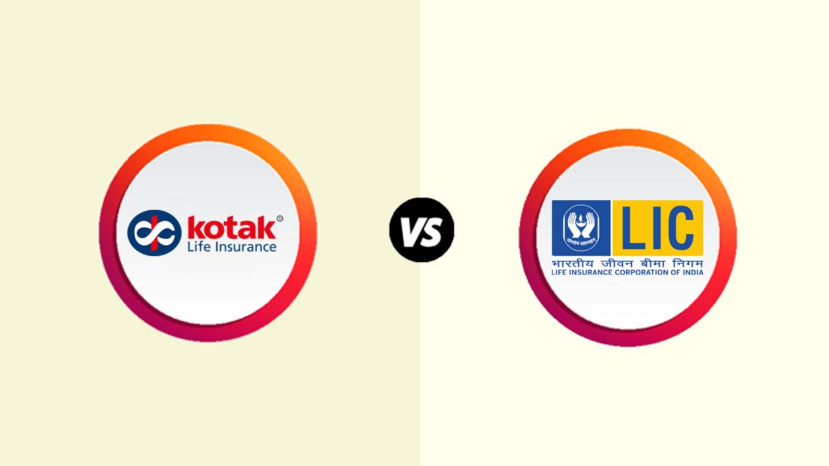 Image of Kotak Life Insurance Vs LIC Life Insurance Comparison
