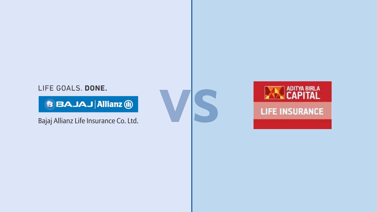 Image of Bajaj Allianz Vs Aditya Birla Sun Life Insurance Comparison {Y}