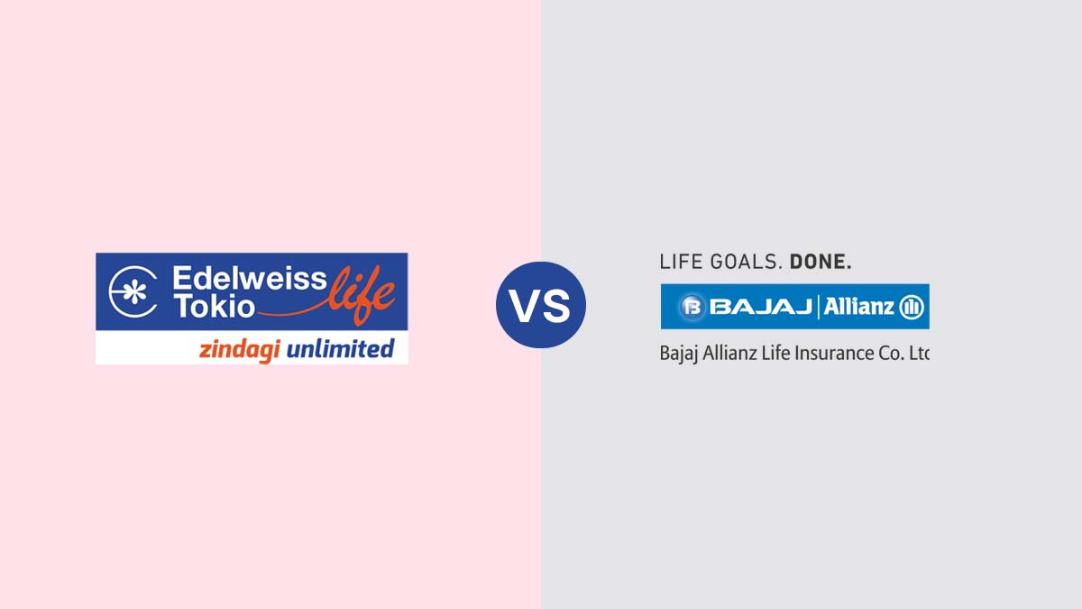 Image of Edelweiss Tokio Vs Bajaj Allianz Life Insurance Comparison 2024