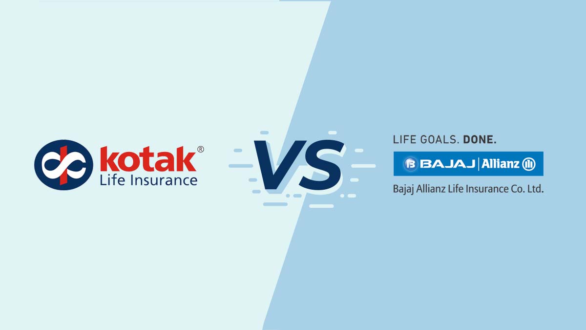 Image of Kotak Mahindra Vs Bajaj Allianz Life Insurance Comparison 2023