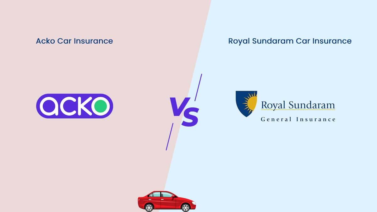 Image of Acko Vs Royal Sundaram Car Insurance Comparison 2024