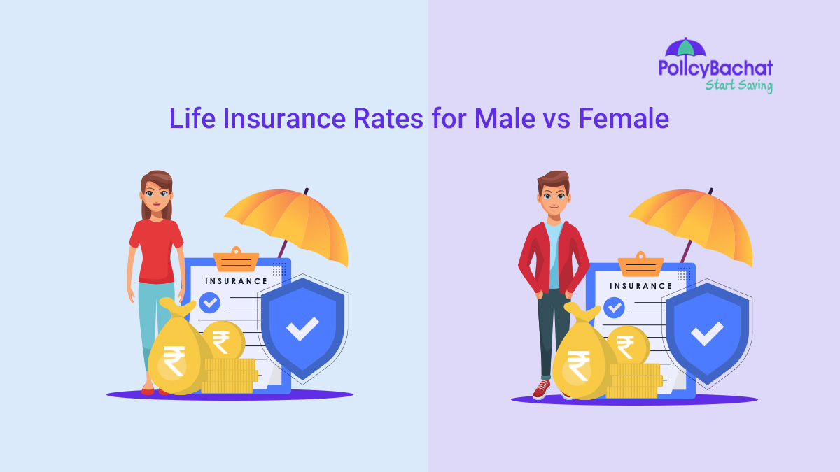 Image of Male vs Female Life Insurance Rates Comparison in India 2024