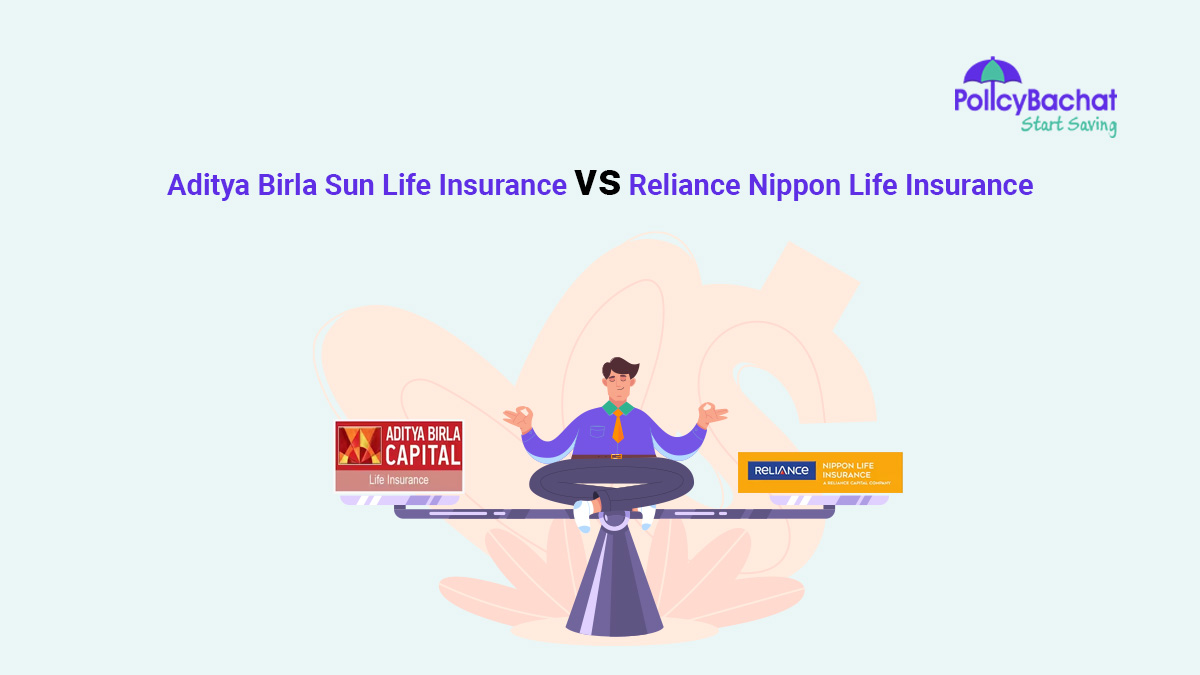 Image of Aditya Birla Sun vs Reliance Nippon Life Insurance Comparison {Y}