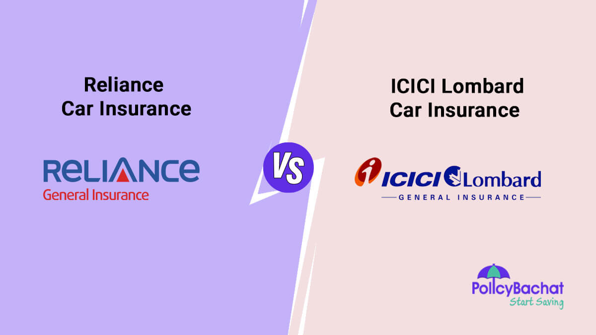 Image of Reliance Car Insurance vs ICICI Lombard Car Insurance Comparison {Y}