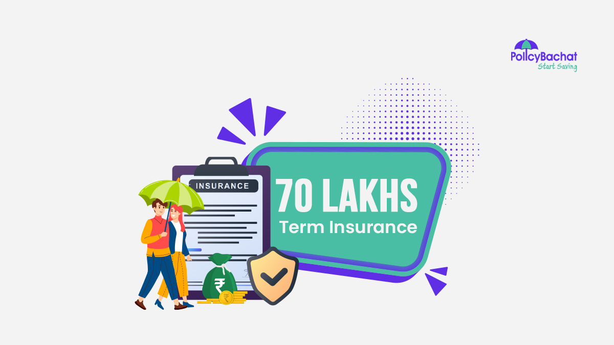 Image of Best 70 Lakh Term Life Insurance Policy in India {Y}