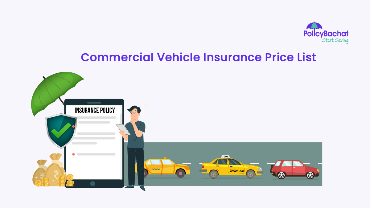 Image of Commercial Vehicle Insurance Price List in India {Y}