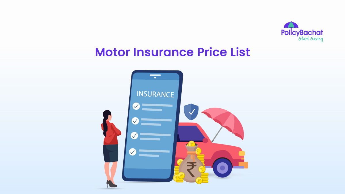 Image of Motor Insurance Price List in India {Y}