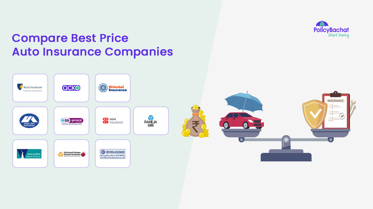 Image of Compare Best Price Auto Insurance Companies in India {Y}