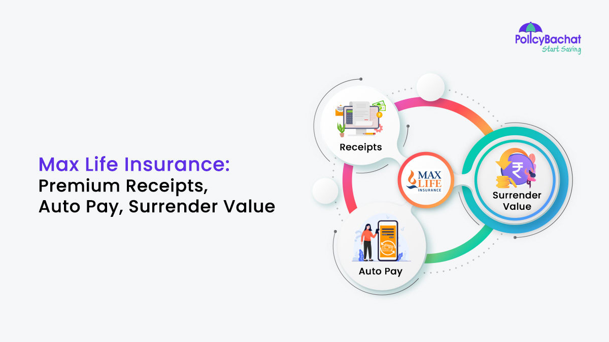 Image of Max Life Insurance: Premium Receipts, Auto Pay, Surrender Value 