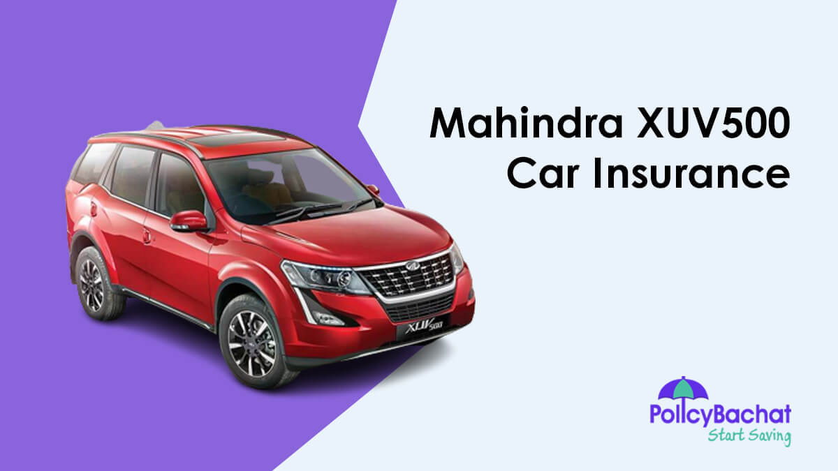 Image of Mahindra XUV500 Car Insurance Price List in India 2023