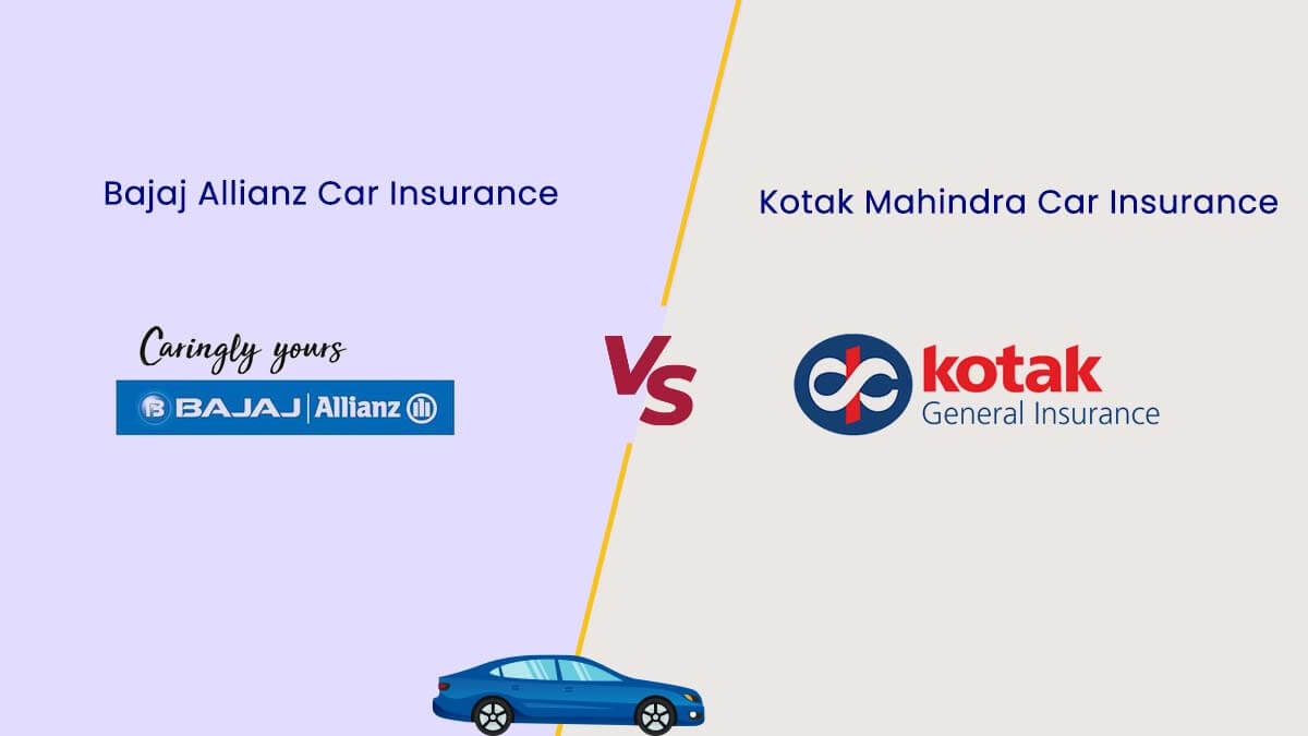 Image of Bajaj Allianz vs Kotak Mahindra Car Insurance Comparison
