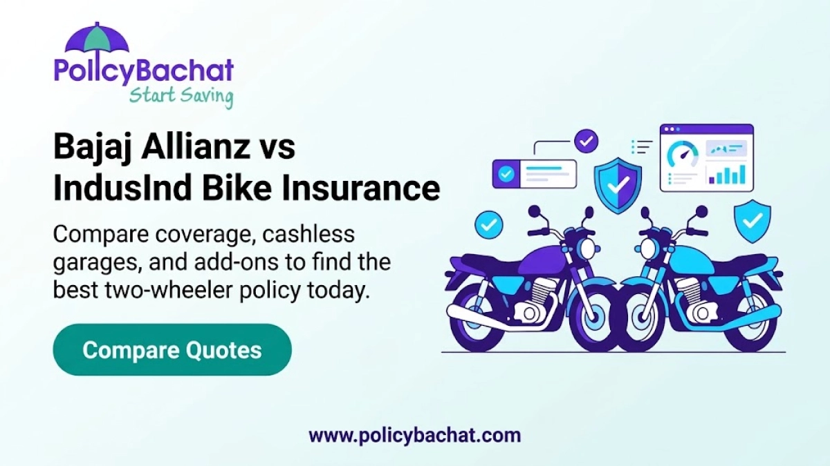 Image of Bajaj vs IndusInd Bike Insurance: Which Is Better?