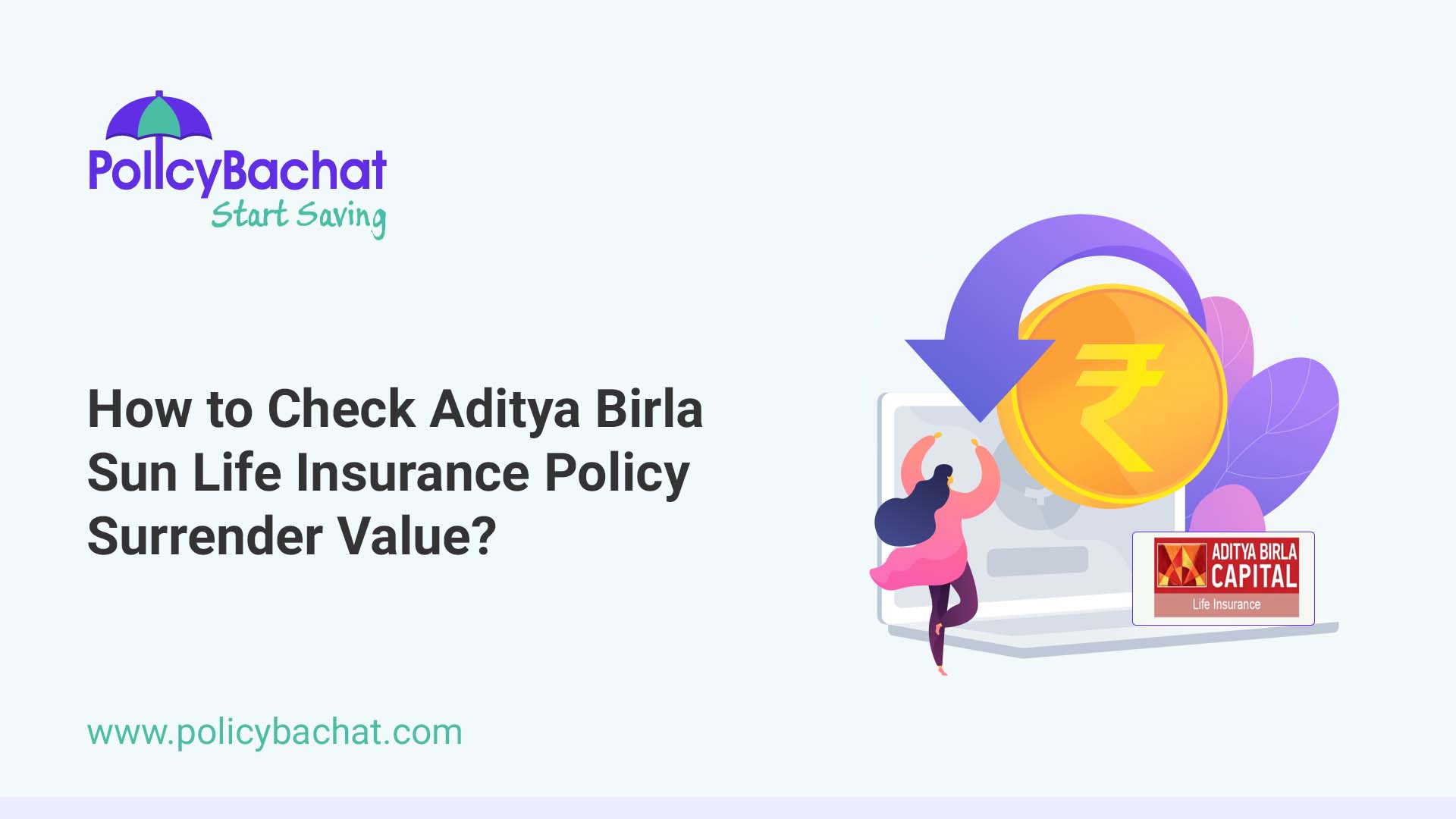 How to Check Aditya Birla Sun Life Insurance Policy Surrender Value