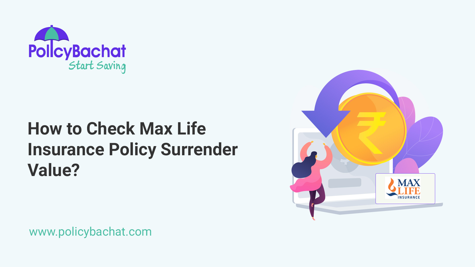How to Check Max Life Insurance Policy Surrender Value? PolicyBachat