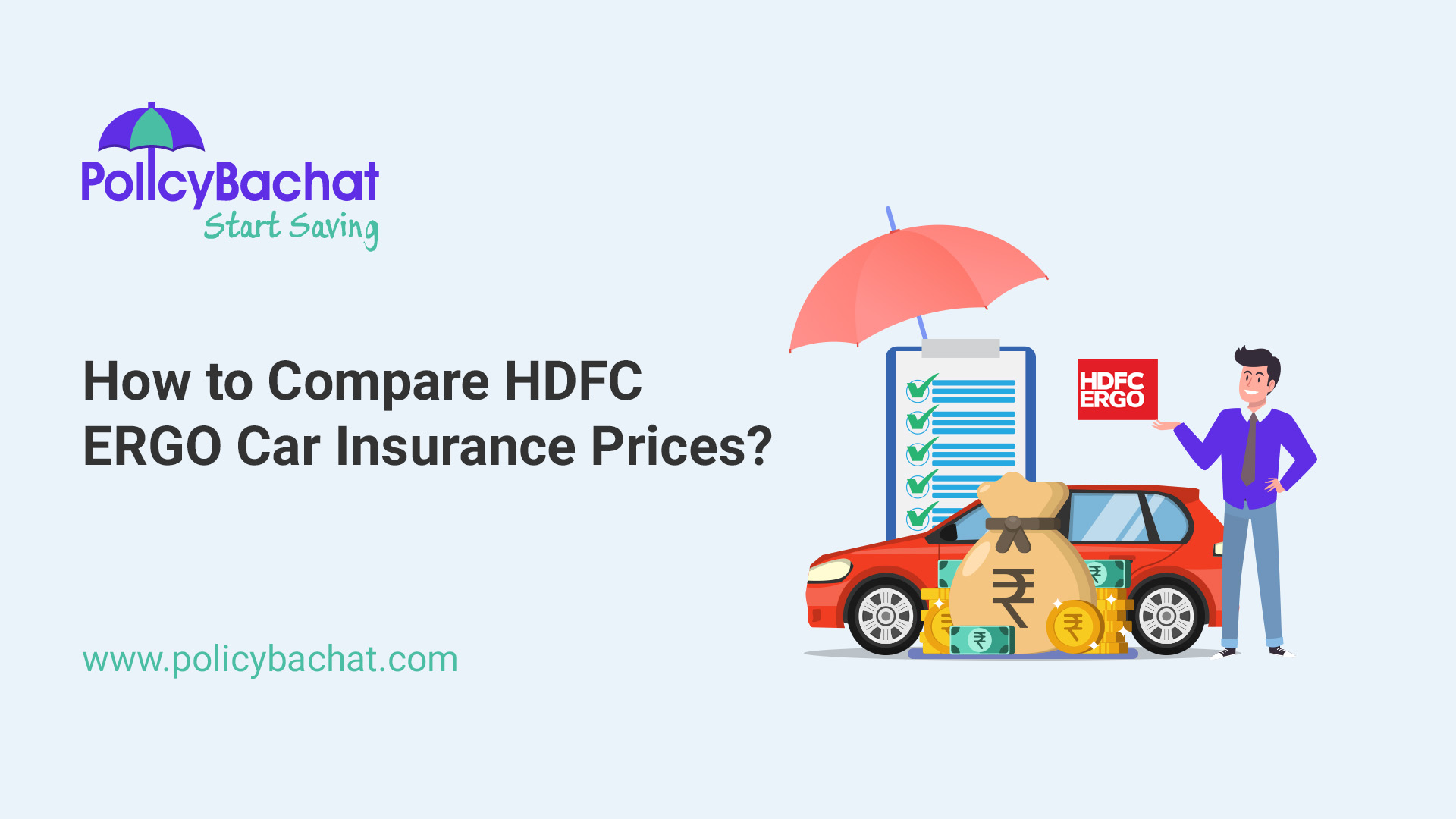 How to Compare HDFC ERGO Car Insurance Prices? PolicyBachat