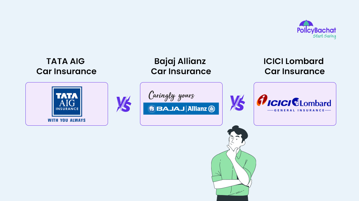 TATA AIG vs Bajaj Allianz vs ICICI Lombard Car Insurance Prices {Y}