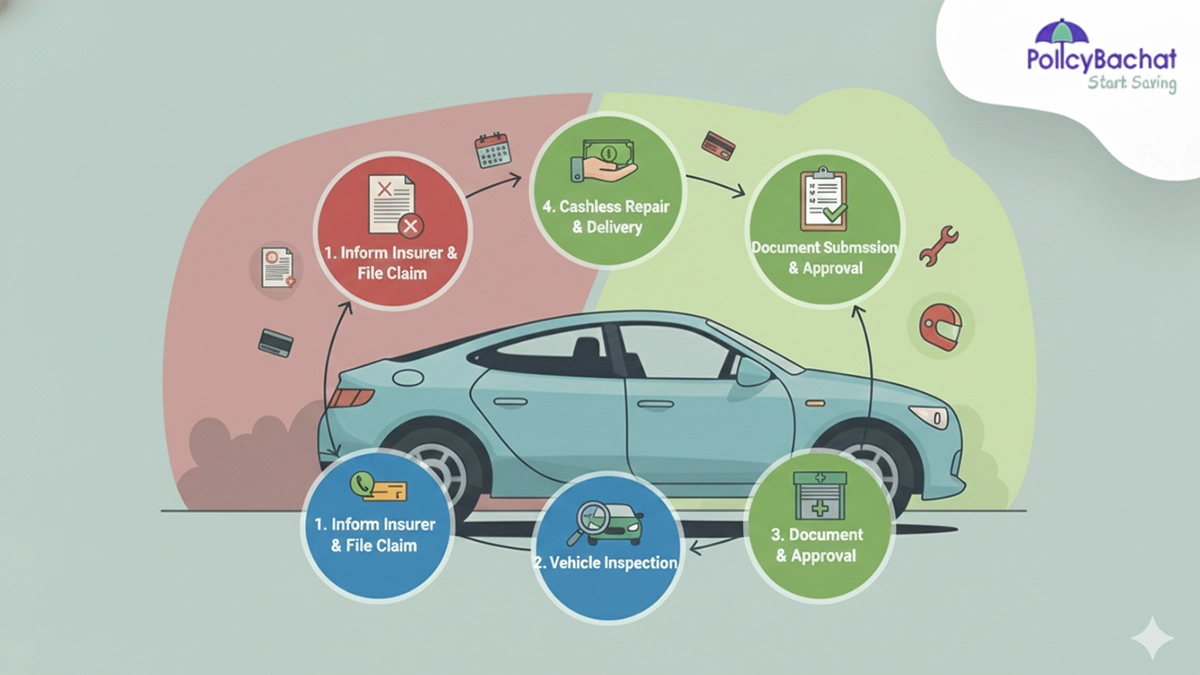 Car Insurance Claim Process - Step-by-Step Guide for Cashless Claims
